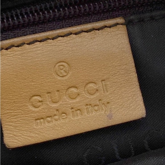 Gucci multicolored canvas / leather with bamboo handle. hobo bag made in Italy - Picture 11 of 12